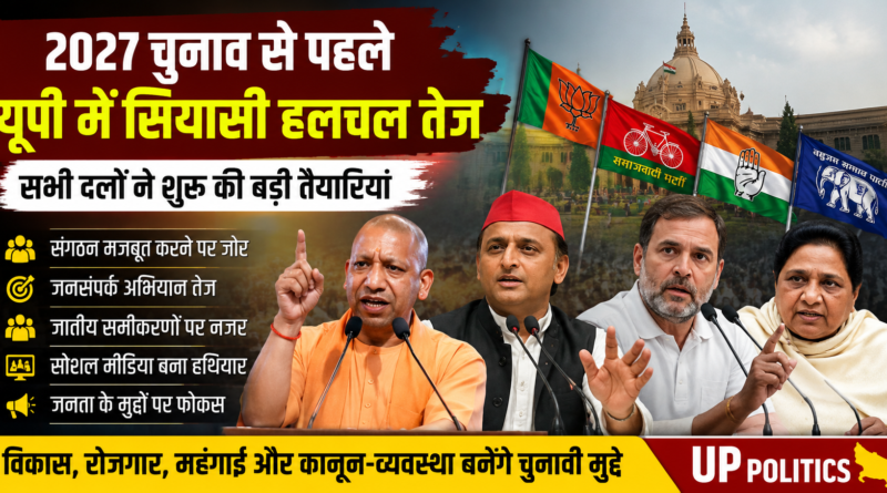 उत्तर प्रदेश में चुनावी तैयारियों को लेकर राजनीतिक दलों की बढ़ती सक्रियता